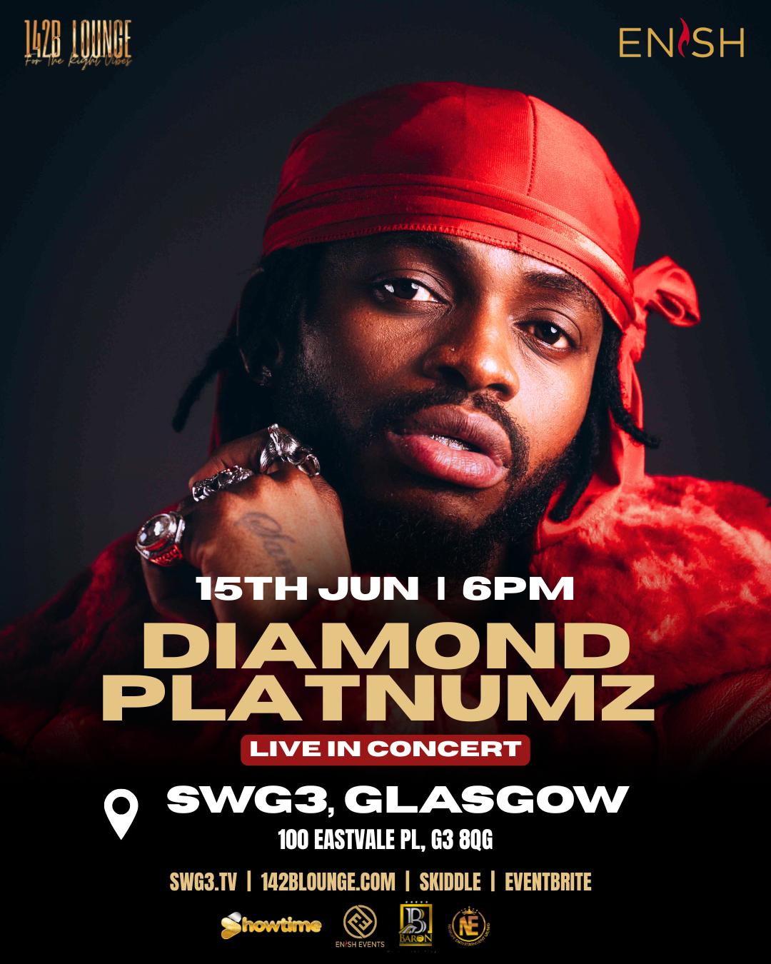 Diamond Platnumz Glasgow Flyer